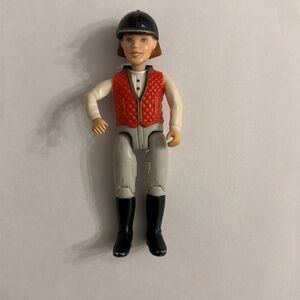 Fisher Price Loving Family Dollhouse Horse English-Style Rider Girl In Vest